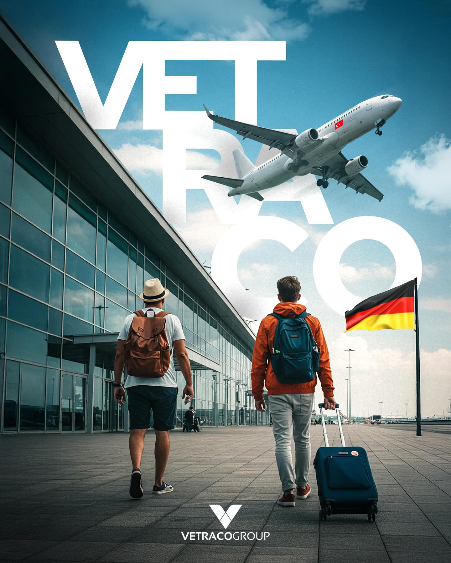 Vetraco hava alanı almanca bayrağı